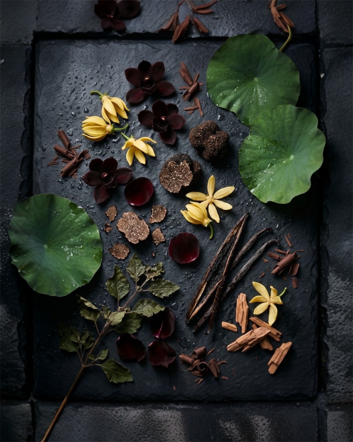 Notas olfativas Singapore — ylang ylang, orquídea negra y patchouli | Lycos Vounó Chile